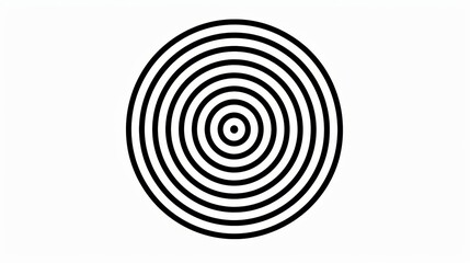 Black Slavic spiral motif on white background minimalistic and dynamic 
