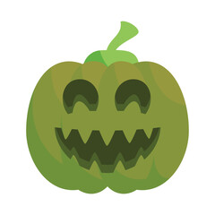 pumpkin head cute and scary halloween monster holiday cartoon character