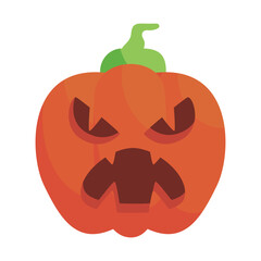 pumpkin head cute and scary halloween monster holiday cartoon character