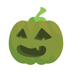pumpkin head cute and scary halloween monster holiday cartoon character