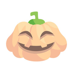 pumpkin head cute and scary halloween monster holiday cartoon character
