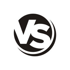 Versus Or VS Letters Logo Vector Template