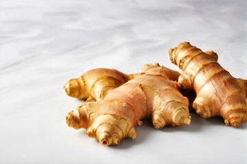 Raw ginger pieces &ndash; suitable for food and nutrition content