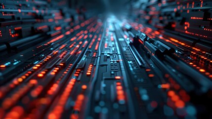Obraz premium Quantum cryptography secure communication