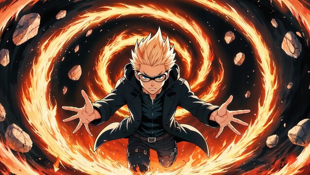 I tried to capture the energy and intensity of the image