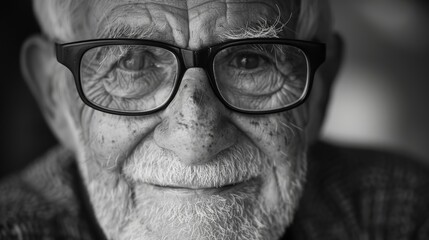 senior man portrait. a happy old age. copy space