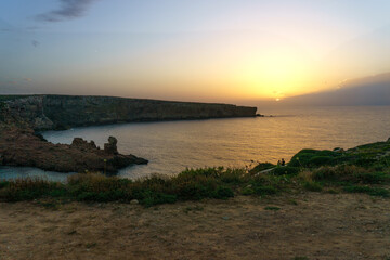 Atardecer en la costa mediterranea 