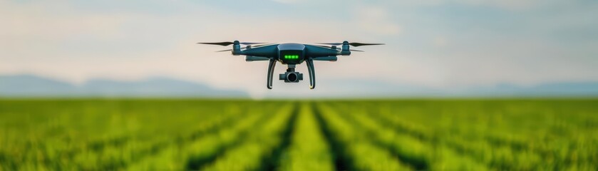 Precision agriculture drone crop monitoring