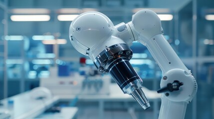 Artificial intelligence robot in laboratory