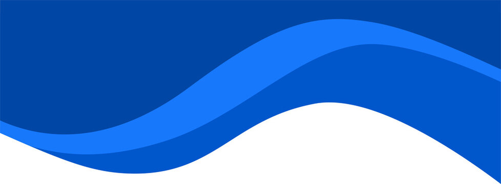 Header shape for website and border for banner. Abstract design element for template. Curve divider for bottom section and separator. Simple graphic form for background of presentation.