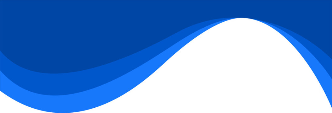 Header shape for website and border for banner. Abstract design element for template. Curve divider for bottom section and separator. Simple graphic form for background of presentation.