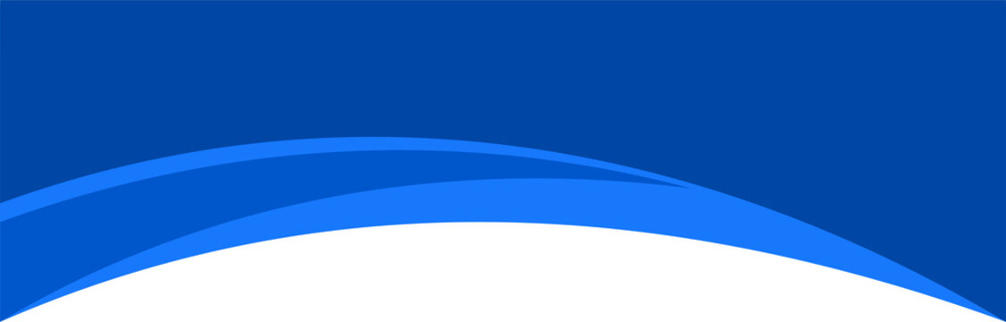 Header shape for website and border for banner. Abstract design element for template. Curve divider for bottom section and separator. Simple graphic form for background of presentation.