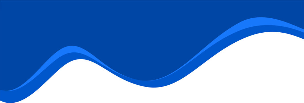 Header shape for website and border for banner. Abstract design element for template. Curve divider for bottom section and separator. Simple graphic form for background of presentation.