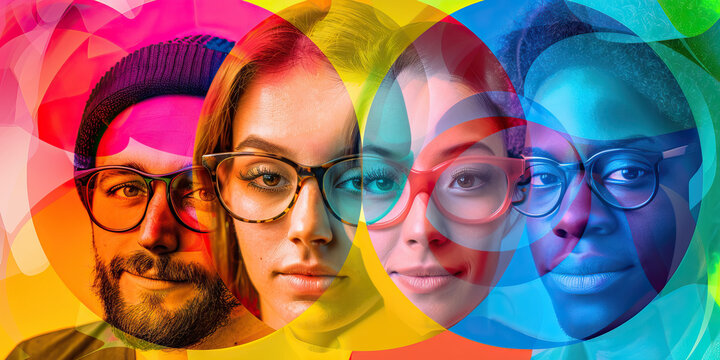 The Democratic Venn Diagram: A colorful Venn diagram, filled with intersecting circles representing the diverse interests and ideologies that come together in pursuit of a shared democratic vision.