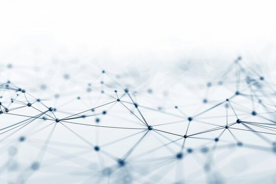 White background with interconnected network of lines