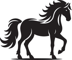 Horse silhouette vector illustration design
