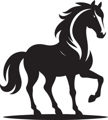 Horse silhouette vector illustration design