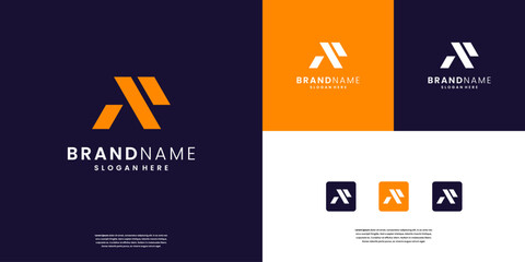 Luxury letter P and A or PA monogram logo design inspiration