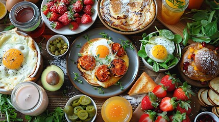 Futuristic urban food court where food robot prepare customizable meal like sushi bowl pasta dish gourmet salad high tech efficiency depicted hyper realistic detail against backdrop of digital screen