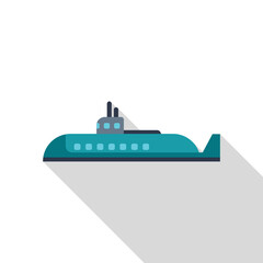 Submarine floating in the ocean depths, prepared for underwater exploration and marine navigation