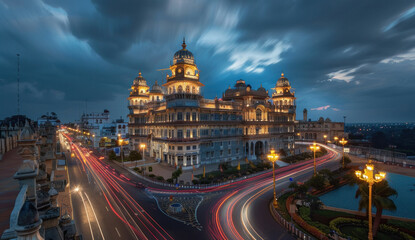 Obraz premium evening view of the famous palace