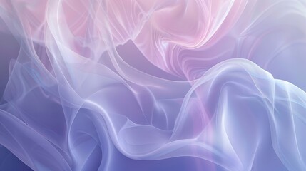 Obraz premium Calming abstract wallpaper with lilac to blue gradients wavy patterns and luminous points