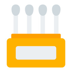 Cotton Buds flat icon