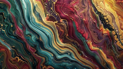 Obraz premium Mesmerizing wallpaper with marbled patterns and worn plaster textures for a luxurious backdrop