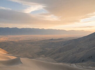 MIsty VIew Great Basin Desert