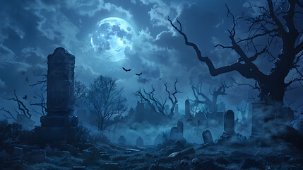 A mystical Halloween background