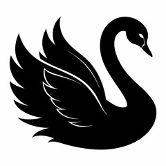 Swan Black silhouette