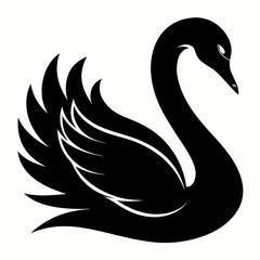 Swan Black silhouette