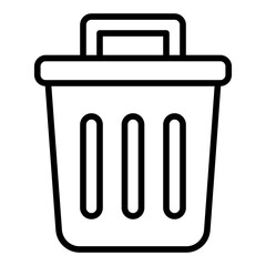 Trash Bin line icon