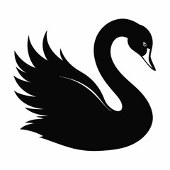 Swan Black silhouette