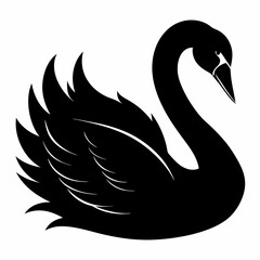 Swan Black silhouette