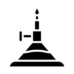 Burner Vector Glyph Icon Design