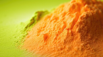 Obraz premium Golden Sunset on a Powdered Landscape