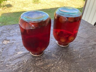 Production of homemade plum juice