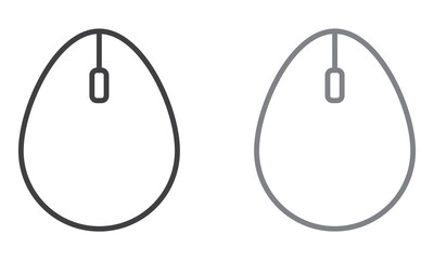 A flat design icon of mouse