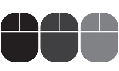 A flat design icon of mouse