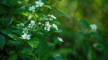 Small white blooms