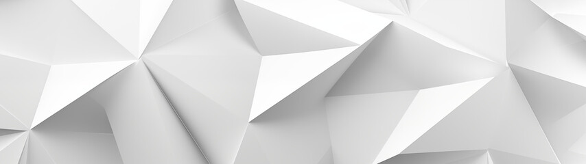 Fototapeta premium Minimalistyczne kształty 3D przypominające origami na białym tle