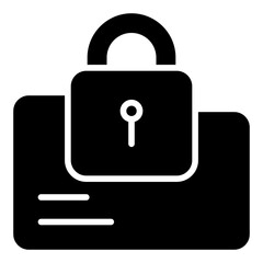 Lock solid icon