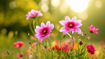 Obraz premium Blooming with joy in the sunshine