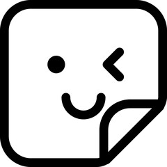 smile memo document icon
