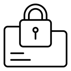 Lock line icon