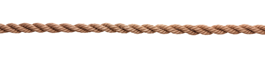 Brown Rope on isolated background