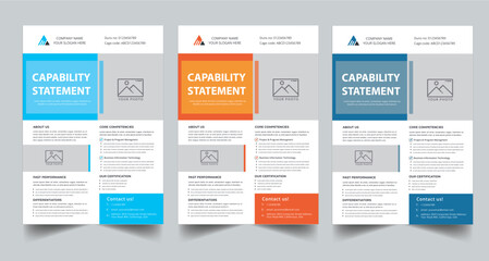 Capability Statement Template Design.