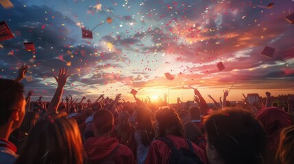 Independence celebration, school concept