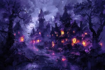 Enchanted Village at Twilight